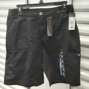 Lee Black Mid Rise Caargo Shorts Size 10